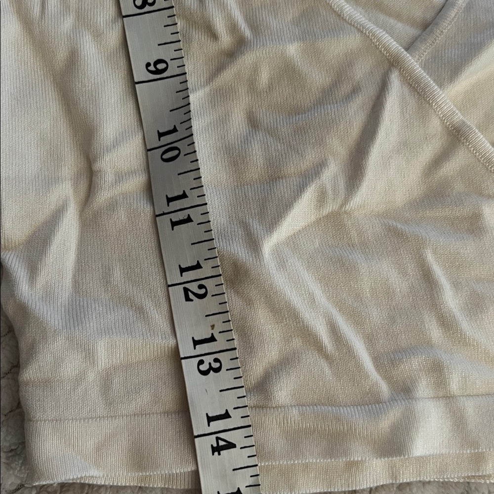 Cream Wrap Top - Picture 3 of 5